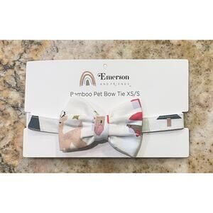 NWT Emerson and Friends Santa and Friends Bamboo Pet Bow Tie Collar Size XS/S